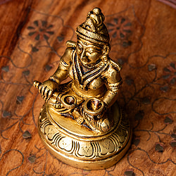 アンナプルナー 女神像（食を与える女神） 重厚なブラス製 高さ10.5cm程度 - サブ4