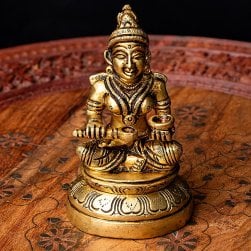 アンナプルナー 女神像(食を与える女神) 重厚なブラス製 高さ10.5cm程度(TI-RSDL-1813)