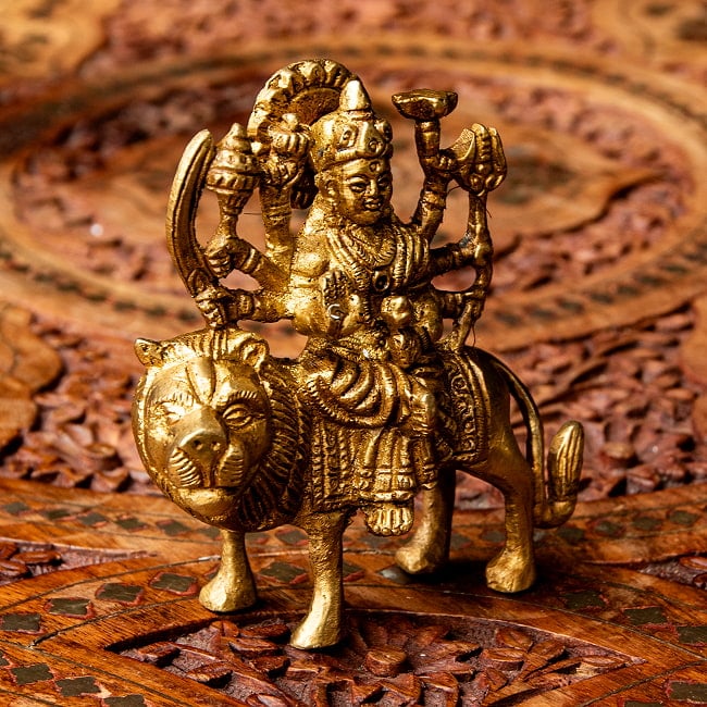 ドゥルガー (高さ:9.5cm) 5 - 角度を変えてみてみました。