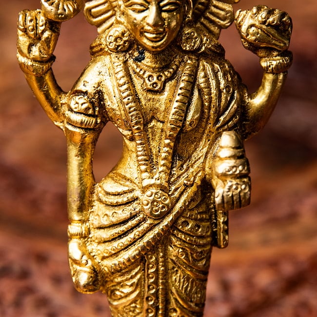 ダンワンタリ 神像 アーユルヴェーダの神様 高さ14.5cm 3 - 4本の手を持つ姿で表現されます。