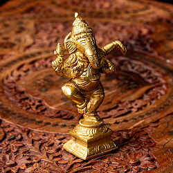 ブラス製 ダンシングガネーシャ 11cm - サブ4