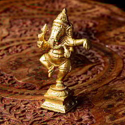 ブラス製 ダンシングガネーシャ 11cm - サブ5