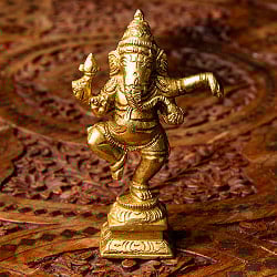 ブラス製 ダンシングガネーシャ 11cm