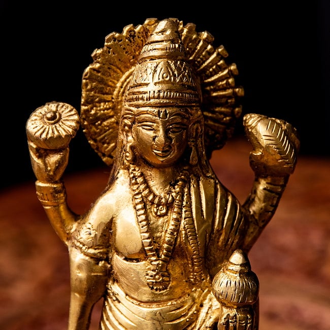 ダンワンタリ 神像 アーユルヴェーダの神様 高さ19cm 2 - お顔を見てみました。