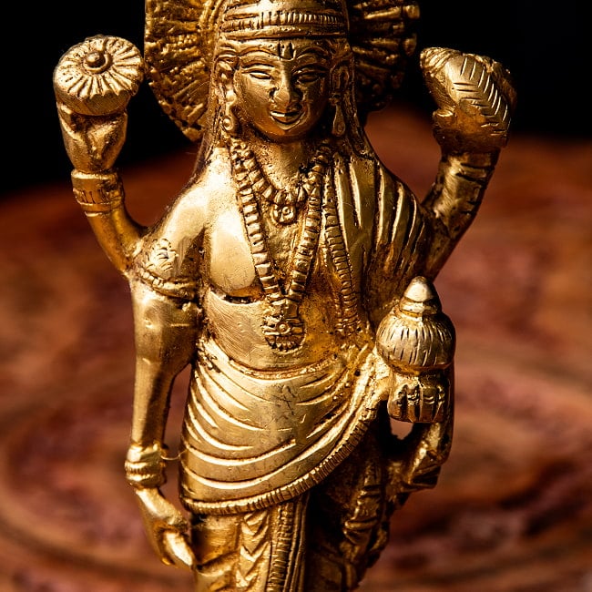 ダンワンタリ 神像 アーユルヴェーダの神様 高さ19cm 5 - 4本の手を持つ姿で表現されます。