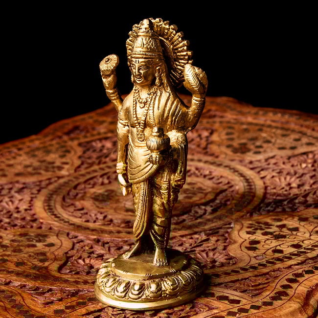 ダンワンタリ 神像 アーユルヴェーダの神様 高さ19cm 6 - 角度を変えてみてみました。