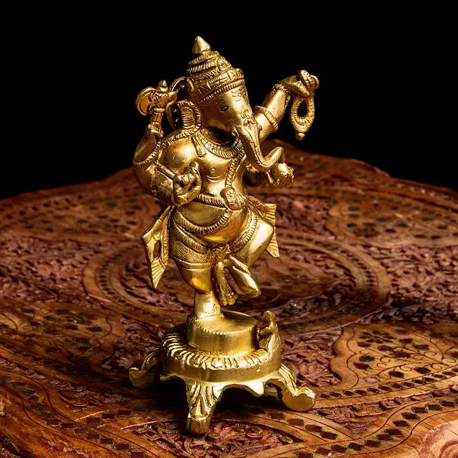 ブラス製 ダンシングガネーシャ 19cm 10 - 角度を変えてみてみました。