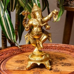 ブラス製 ダンシングガネーシャ 19cm
