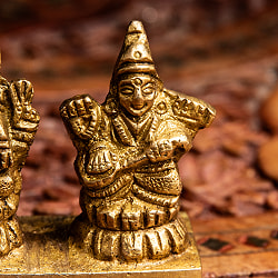 ブラス製 ガネーシャ・ラクシュミ・サラスヴァティ 5.5cm - サブ4