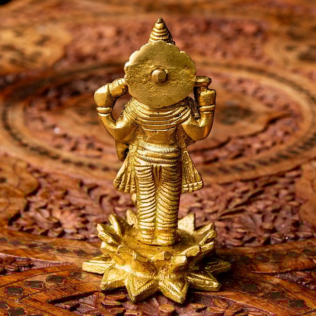 ヴィシュヌ 立像 高さ：11cm程度 7 - 背面の様子です。