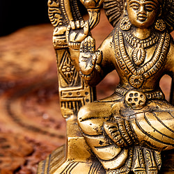 ブラス製 ラクシュミー像(高さ:約18cm) - サブ3