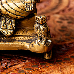 ブラス製 ラクシュミー像(高さ:約18cm) - サブ5