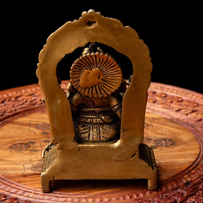 ブラス製 ガネーシャ 18cm 11 - 背面から。