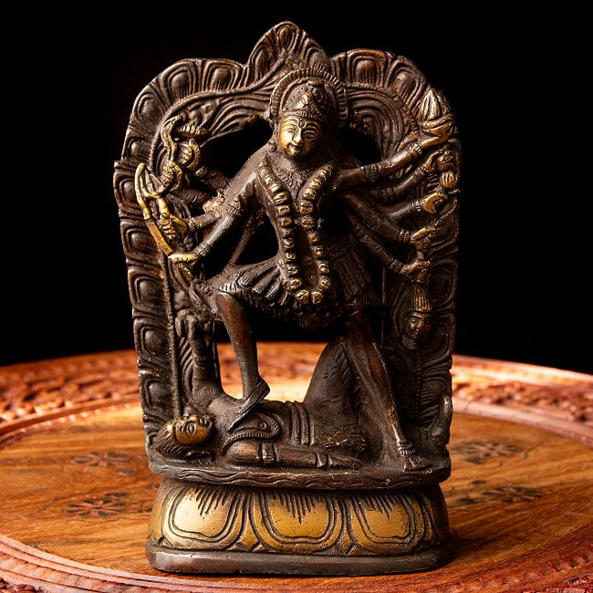 ブラス製 カーリー立像 - 17cm 3 - 厳かで存在感があります。