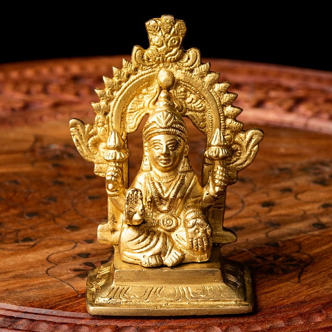 ラクシュミ 9cm 3 - 陰影のある荘厳なガネーシャです。