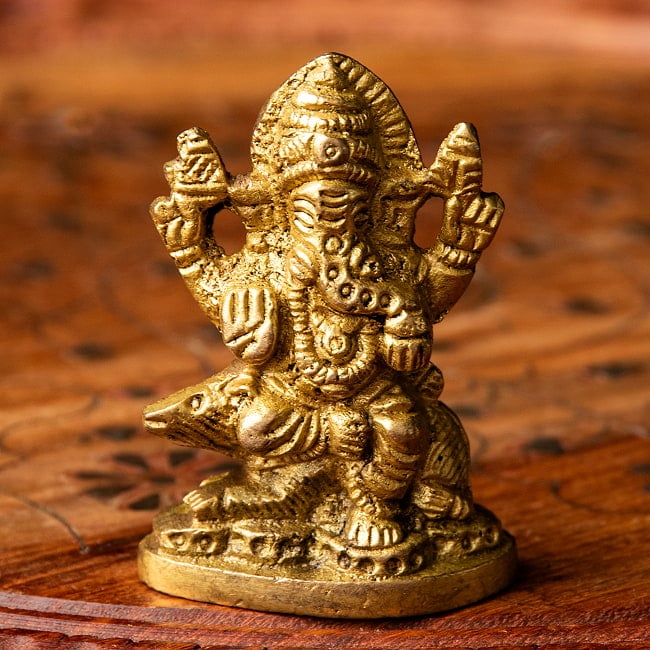 ガネーシャ 5.5cm 4 - 正面からの姿です。