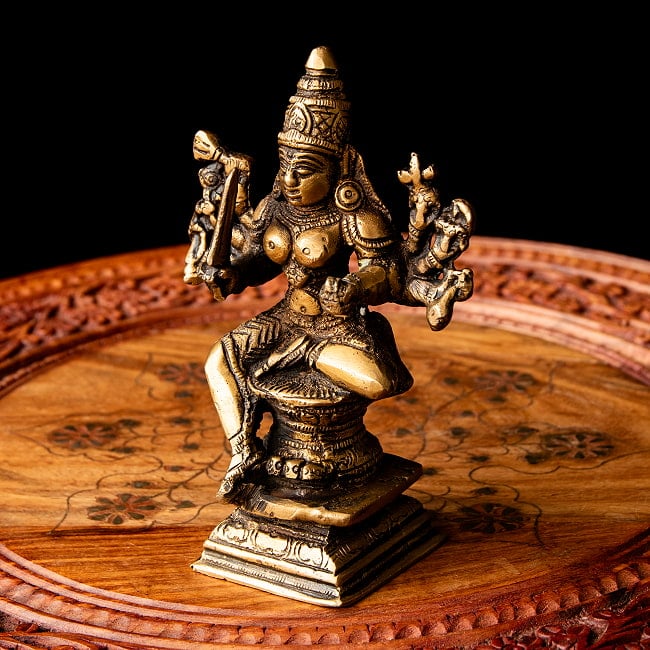 ドゥルガー ブラス製 14.5cm 10 - 角度を変えてみてみました。