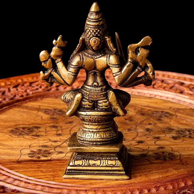 ドゥルガー ブラス製 14.5cm 11 - 背面の様子です。