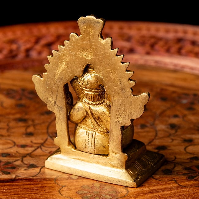 ブラス製 ガネーシャ 9cm 6 - 背面の様子です。