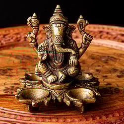 ガネーシャ のオイルランプ 10cm - サブ4