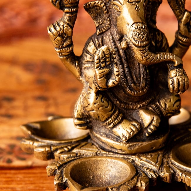 ガネーシャ のオイルランプ 10cm 7 - s細部を見てみました。