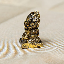 ガネーシャ五面　パンチャムキガネーシャ　坐像　Pancha mukhi Ganesh　ミニ神像 - サブ5