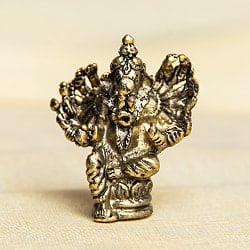 ガネーシャ　14手　多臂ガネーシャ　坐像　Ganesh　ミニ神像 - サブ2