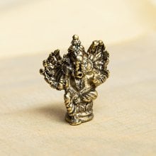 ガネーシャ 14手 多臂ガネーシャ 坐像 Ganesh ミニ神像