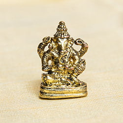 ガネーシャ　坐像　ゆったり座るガネーシャ　Ganesha　ミニ神像 - サブ2