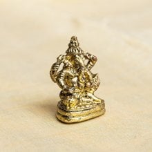 ガネーシャ 坐像 ゆったり座るガネーシャ Ganesha ミニ神像