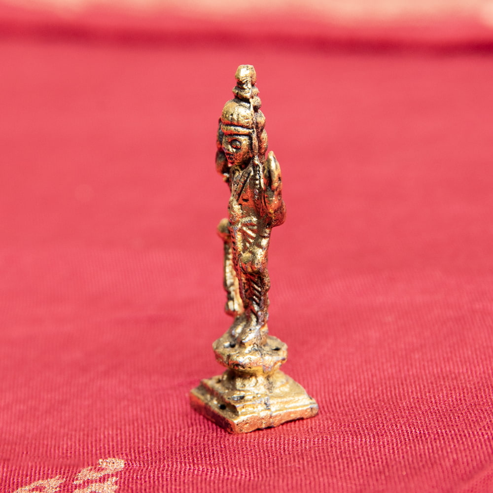 神様像 ブラス像 ヒンドゥー教 神像 ヴィシュヌ 立像 Vishnu ミニ神像