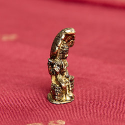ヴィシュヌ　坐像　ナーガの台座　Vishnu with naga　ミニ神像 - サブ3
