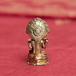 ヴィシュヌ　坐像　ナーガの台座　Vishnu with naga　ミニ神像 - サブ4