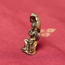 ヴィシュヌ　坐像　ナーガの台座　Vishnu with naga　ミニ神像 - サブ5