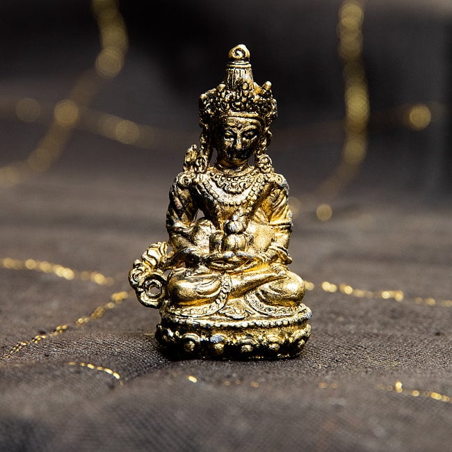 アミターユス　長寿仏　無量寿仏　仏像　Amitayus　ミニ神像 2 - 正面から見てみました。