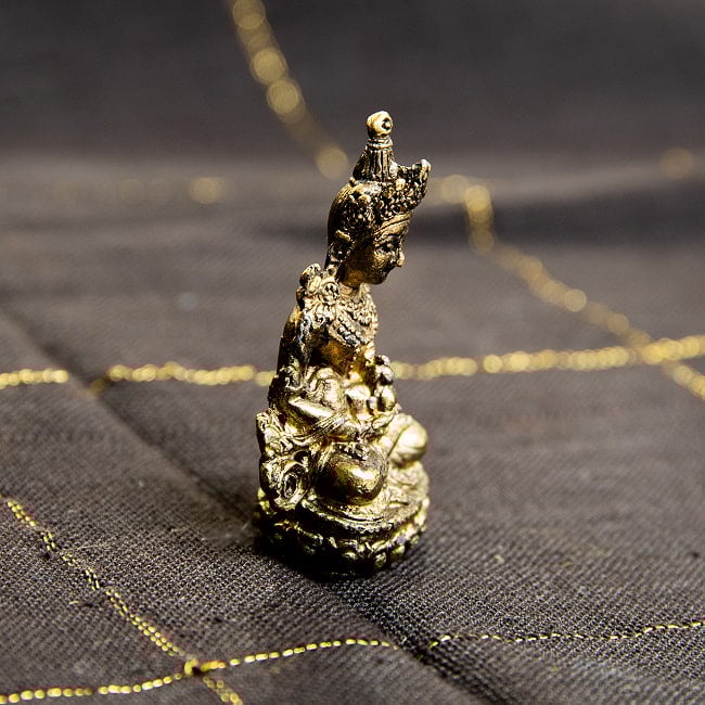 アミターユス　長寿仏　無量寿仏　仏像　Amitayus　ミニ神像 3 - 向かって左側面からの様子