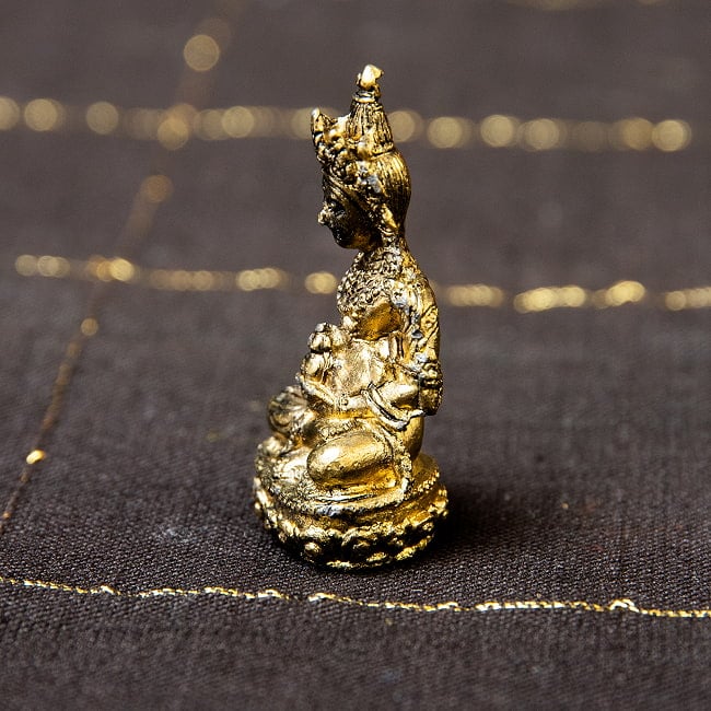 アミターユス　長寿仏　無量寿仏　仏像　Amitayus　ミニ神像 5 - 向かって右側面からの様子