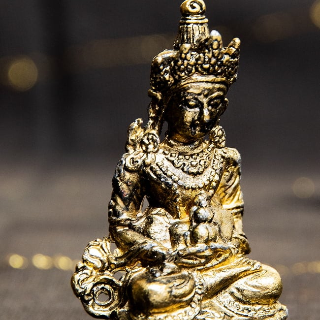 アミターユス　長寿仏　無量寿仏　仏像　Amitayus　ミニ神像 7 - 穏やかなお顔つきです