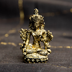 ホワイト・ターラー　白多羅菩薩　ターラー　坐像　White Tara　ミニ神像 - サブ2