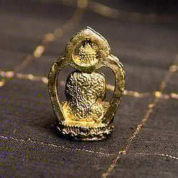 薬師如来　二重円光付き　バイシャジヤグル　仏像　坐像　Bhaishajyaguru　ミニ神像 - サブ4