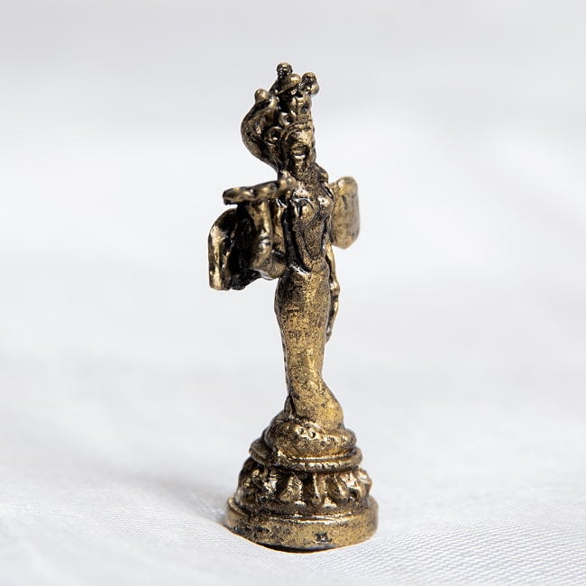 ナーガカンニャー　ヘビの女神　Nagakannya　ミニ神像 3 - 向かって左側面からの様子