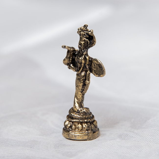 ナーガカンニャー　ヘビの女神　Nagakannya　ミニ神像 5 - 向かって右側面からの様子