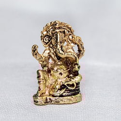 ガネーシャ　坐像　円光付き　Ganesha　ミニ神像 - サブ2