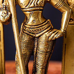 ムルガン カルティケーヤ スカンダ 軍神 Murugan / Kartik ブラス製 高さ:約18cm - サブ4
