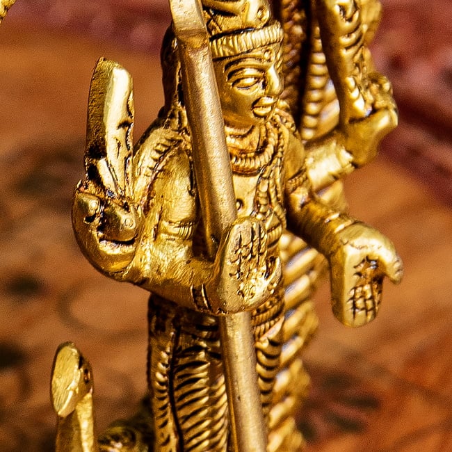 ムルガン　カルティケーヤ　スカンダ　軍神　Murugan / Kartik　高さ：約12cm 7 - 勇ましいお顔です。