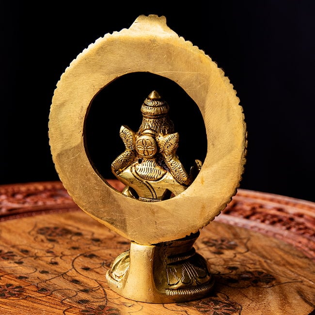 アイヤッパン　/アイヤナール　南インドで信仰される純潔の神　Ayyappan　高さ：約14.5cm 9 - 背面の様子