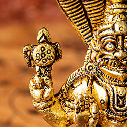 ナラシンハ・ラクシュミー ヴィシュヌの化身 Narashimha Lakshmi 高さ:約8.5cm - サブ3