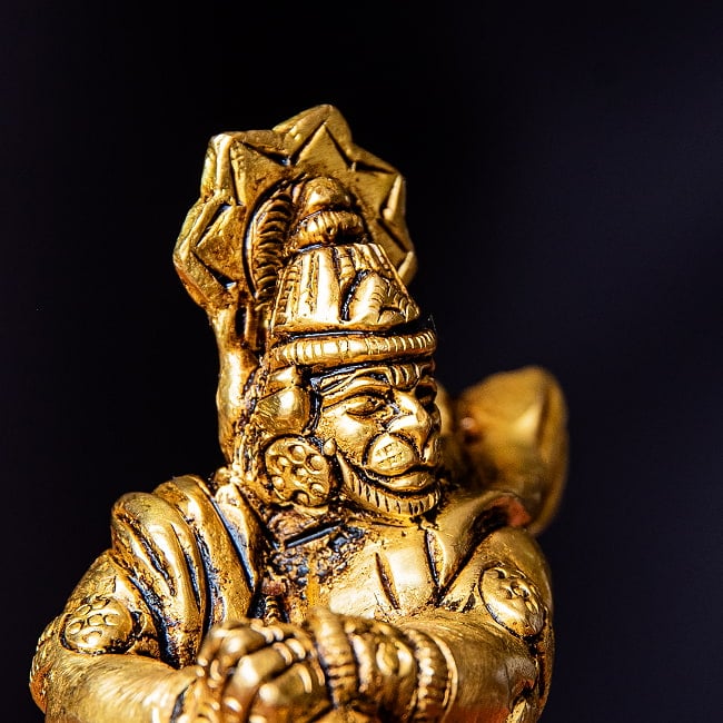 バーフバリ・ハヌマーン　金剛力のハヌマーン　ハヌマン　Bahubali Hanuman立像　高さ：約10.5cm 7 - 渋かっこいいお顔付きですね