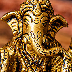 ガネーシャ　座りガネーシャ像　Ganesha　なめらかな美しい仕上げ　高さ：約8cm - サブ5