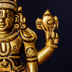 バラジ / ヴェンカテーシュヴァラ　ヴィシュヌ神　立像　Balaji /Venkateshvara  Vishnu ブラス製　高さ：約14cm - サブ5